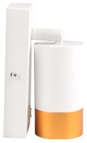 Nástenné bodové svietidlo 1xGU10/35W/230V biela/zlatá