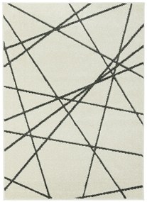 Koberce Breno Kusový koberec PORTLAND 2604/RT4I, biela, viacfarebná,133 x 190 cm