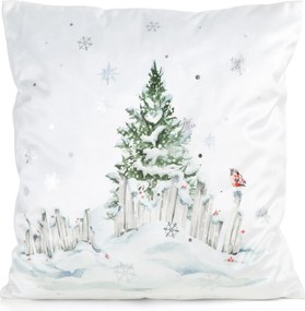 VIANOČNÁ DEKORAČNÁ OBLIEČKA NA VANKÚŠ POLAR2 45X45 CM VZOROVANÁ