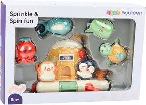 LEAN Toys Interaktívna sada hračiek do kúpeľa s morskými zvieratami pre batoľatá