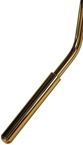 Barová stolička Braga - zamat, zlatá podnož - Tmavo sivá