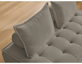 Taupe ženilková pohovka 175 cm Elisa – Bobochic Paris