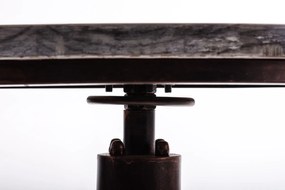 Kovový barový stôl Lumo v industriálnom štýle - v79-100 x Ø50 cm - Bronzová