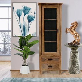 furniture-nabytek.cz - Luxusná vitrína z masívneho dreva palisander 60x180x45