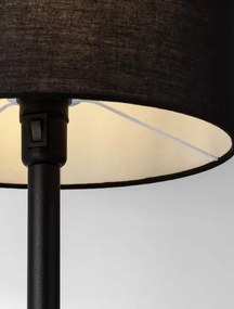 LED čierna stolná lampa Sibnia