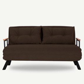 Pohovka futon Sandy (hnedá). Vlastná spoľahlivá doprava až k Vám domov. 1062313