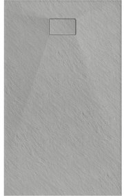 Mexen Hugo, SMC obdĺžniková sprchová vanička 160 x 70 cm, šedá, 42617016
