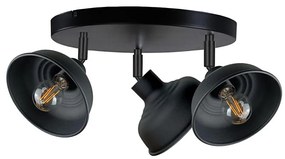 Bodové svietidlo FAUN 3xE27/60W/230V čierna