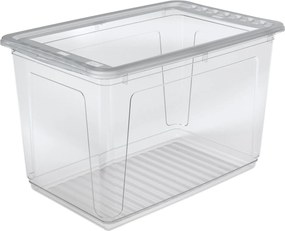 Keeeper Úložný box s vekom (má 2 funkcie) BEA Clearbox 52L, 59 x 39 x 35 cm