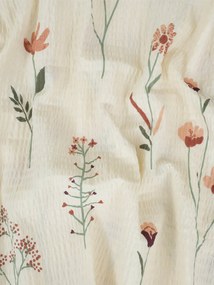 Krepová obliečka na vankúš Renforcé 70 × 90 cm - Vlčie maky béžové