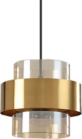 Toolight Toolight, závesné svietidlo 1xE27 APP1236-1CP, zlatá, OSW-40036