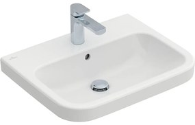 VILLEROY &amp; BOCH Architectura závesné umývadlo s otvorom, s prepadom, 600 x 470 mm, biela alpská, s povrchom CeramicPlus, 418860R1