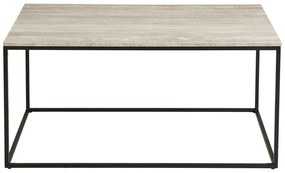 Čierny/béžový konferenčný stolík v dekore kameňa 60x90 cm Vita – House Nordic