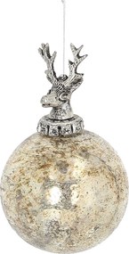 Sklenená ozdoba Royal Deer 10x10x16 cm
