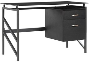 Písací stôl 117 x 57 cm čierny MORITON Beliani