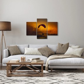 Obraz parašutistu v západe slnka (90x60 cm)
