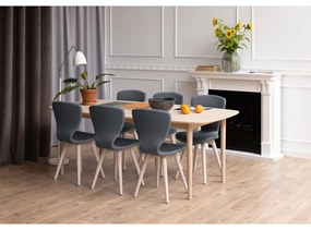 Rozkladací jedálenský stôl s doskou v dubovom dekore 210x100 cm Aston - Actona