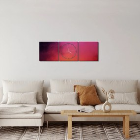 Obraz - sopka (s hodinami) (90x30 cm)
