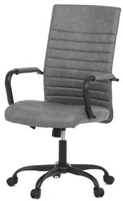 Autronic -  Kancelárska stolička KA-V306 GREY šedá ekokoža