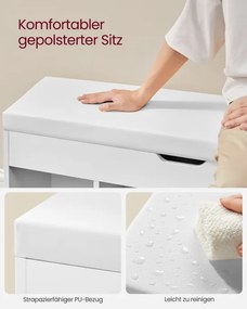 Botník so sedením a úložným priestorom LHS130W14