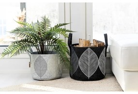 Úložný kôš Leaf 30l, čierny