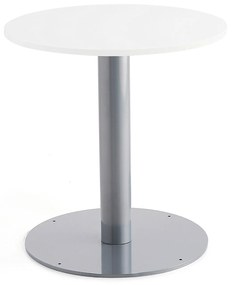 Okrúhly stôl ALVA, Ø700x720 mm, biela