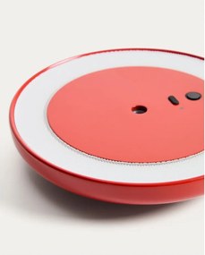 Červená LED stmievateľná stolová lampa s kovovým tienidlom (výška 35 cm) Porte – Kave Home