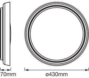 Ledvance - LED Stmievateľné stropné svietidlo SMART+ PLATE LED/24W/230V Wi-Fi