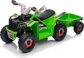 LEAN CARS Zelená batériová štvorkolka XMX630T s prívesom