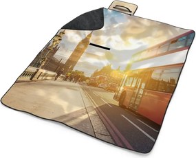 Sablio Plážová deka Londýn Big Ben : 200x140 cm