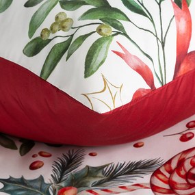 VIANOČNÉ OBLIEČKY Z MIKROVLÁKNA LOLLY 160X200 CM, 2 KS 70X80 CM VZOROVANÉ