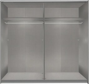 Šatní skříň Bern, šířka 225 cm/výška 208 cm, bílá/dub artisan