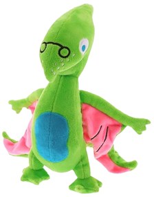 Zelený plyšový dinosaur SPINO s krídlami a okuliarmi