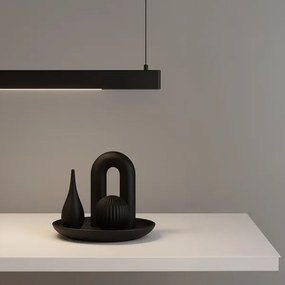 LED luster na lanku LINEA LED/36W/230V 3000/4000/5700K CRI 90 čierna