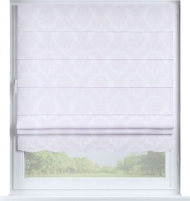 Rímska roleta Florencia farba produktu biela látka lesklá, zapletaná, vzorované