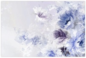 Obraz - Kvety, textúrovaná maľba (90x60 cm)