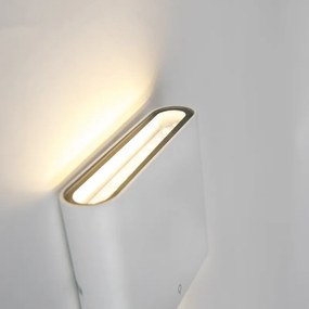 Moderná vonkajšia nástenná lampa biela 11,5 cm vrátane LED - Batt