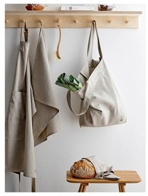 Béžová zástera z organickej bavlny Södahl Chambray