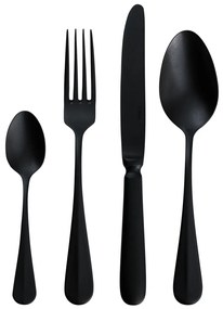 Príborový set 24 ks - Baguette Vintage PVD schwarz Stone Wash - 123323
