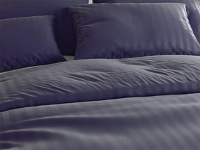 Hotelové obliečky z mikrovlákna JASMINE PURE tmavomodré - prúžok 1 cm Rozmer obliečky: 70 x 90 cm | 140 x 200 cm