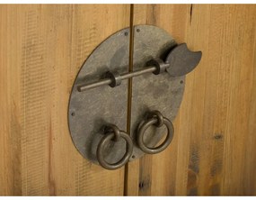 furniture-nabytek.cz - Masívna umývadlová skrinka Rangoon z recyklovanej borovice, lakovaná, hnedá – 70×32×61 cm