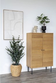 Skrinka v dekore duba v prírodnej farbe 80x130 cm Kyoto – House Nordic