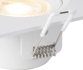 Sada 3 vstavaných bodových svetiel bielych vrátane LED 3-stupňovo stmievateľných - Miu