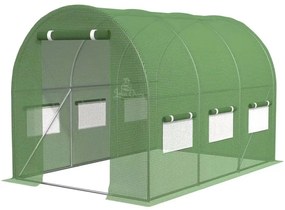 Záhradný fóliový tunel 2 x 2 x 2 m, zelený