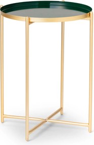 Odkladací stolík ELLA Ø 30 cm, zlatý