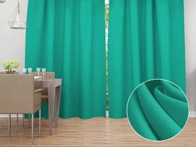 Biante Dekoračný záves Rongo RG-091 Tyrkysovo zelený 140x210 cm
