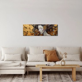 Obraz - Ľahkosť (s hodinami) (90x30 cm)
