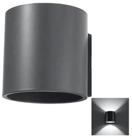 Sollux SL.0566 - Nástenné svietidlo ORBIS 1 1xG9/40W/230V antracit