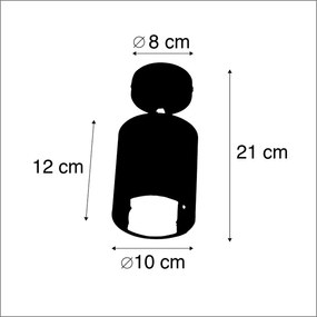 Moderné bodové svetlo čierne - Lofty