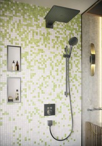 Hansgrohe Raindance Select S, ručná sprcha 120 3jet, kartáčovaný čierny chróm, HAN-26530340